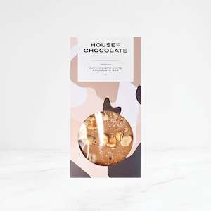 Products: NZ Dry Roasted Hazelnut Caramelised White Chocolate Bar