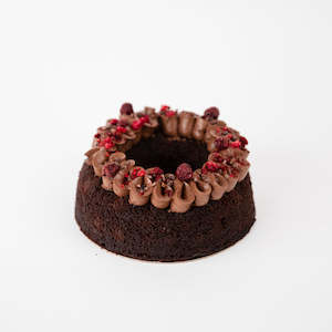 Dark Chocolate Cherry Bundt Cake | GF & Vegan