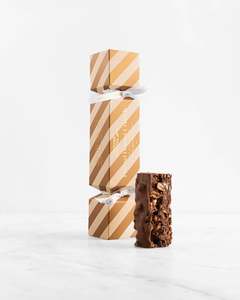 Milk Chocolate Bar: Pretzel Peanut Crunch Christmas Cracker