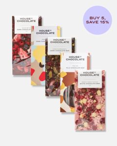Handcrafted Chocolate Bars: Handcrafted Bars - Bundle of Five