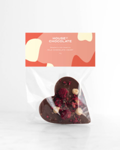 Raspberry Hazelnut Milk Chocolate Heart