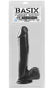 Dildos And Dongs: BASIX 12" DONG WITH SUCTION CUP