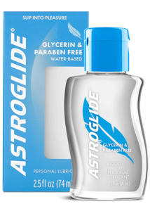 Lubricants: GLYCERIN & PARABEN FREE ASTROGLIDE
