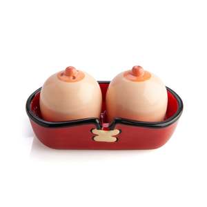 Novelty Gifts: BOOBS SALT & PEPPER SET