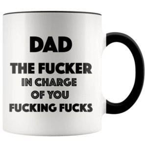 Novelties: DAD THE FUCKER MUG