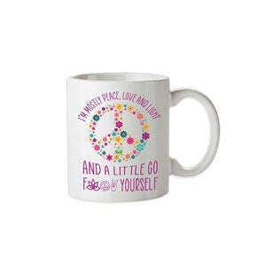 Novelties: PEACE, LOVE & LIGHT MUG