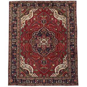 Hand-knotted Wool Tabriz Persian Rug 185cm x 293cm
