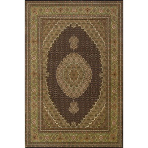 Fine Hand-knotted Wool & Silk Tabriz Persian Rug 151cm x 219cm