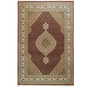 Tabriz: Super Fine Hand-knotted Wool and Silk Tabriz - Mahi Rug 203 cm x 300 cm
