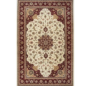 Super Fine Hand-knotted Wool and Silk Tabriz Rug 183cm x 275cm
