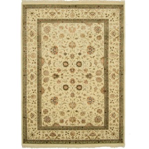 Kashan: Fine Hand-knotted Wool & Silk Rug 199cm x 301cm