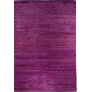 Gabbeh: Modern Hand-knotted Wool Purple Rug 170cm x 235cm