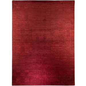 Modern Hand-knotted Maroon Wool Rug 249cm x 290cm