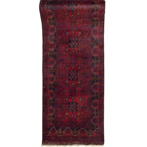 Khal Mohammadi: Hand-knotted 100% Wool Tribal Runner 78cm x 580cm