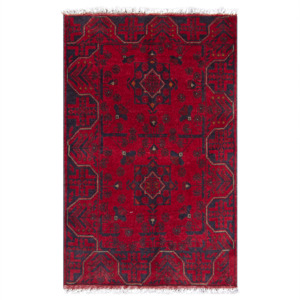 Hand-knotted 100% Wool Small Rug 81cm x 123cm