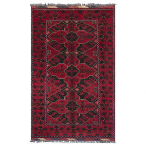 Hand-knotted 100% Wool Tribal Small Rug 94cm x 147cm