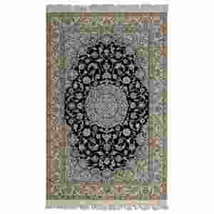 Nain: Fine Hand-knotted Wool & Silk 4LAA Nain Persian Rug 155cm x 225cm