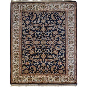 Fine Hand-knotted Wool & Silk Traditional Nain Rug 202cm x 300cm
