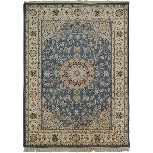 Fine Hand-knotted Wool Nain Design Rug 195cm 301cm