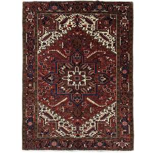 Fine Hand-knotted Wool Gravan Heriz Persian Rug 231cm x 318cm