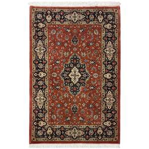 Fine Handmade Wool & Silk Qum Persian Rug 140cm x 207cm