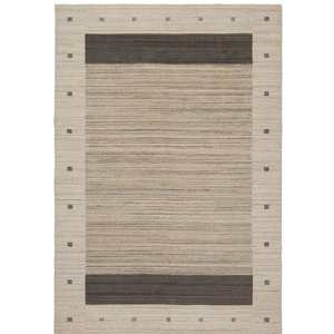 Rugs Under 500: Contemporary Cream & Grey Wool Medium Rug