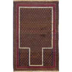 Rugs Under 500: Hand-knotted Persian Wool Baluchi Rug 88cm x 136cm