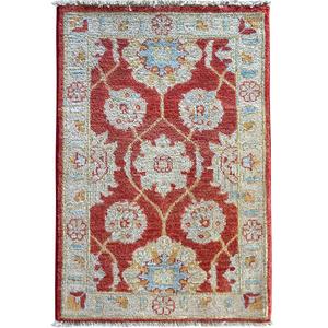 Choubi Rugs: Hand-knotted Traditional Wool Extra Small Rug 60cm x 90cm