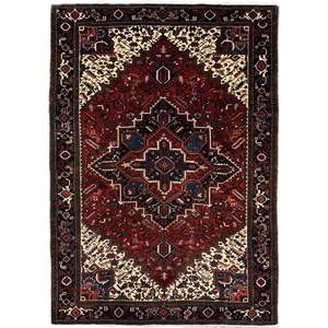 Heriz: Fine Hand-Knotted Wool Giravan Heriz Persian Large Rug 237cm x 344cm