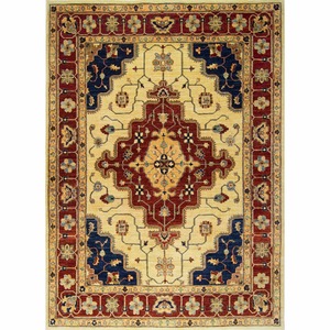Fine Hand-knotted Heriz Wool Rug 188cm x 254cm