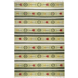 Handmade Wool & Recycled fibers Kilim Rug 164cm x 242cm