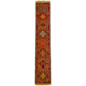 100% Wool Small Kilim Runner 32cm x 202cm