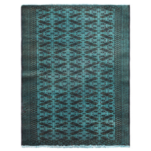 Hand-knotted Wool Over Dyed Tribal Rug 90cm x 130cm