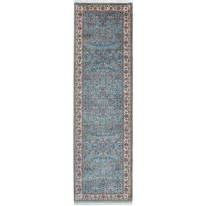 Fine Hand-knotted Wool Hallway Runner 82cm x 248cm