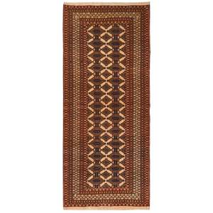 Fine Hand-knotted Turkmen Wool Runner 90cm x 190cm