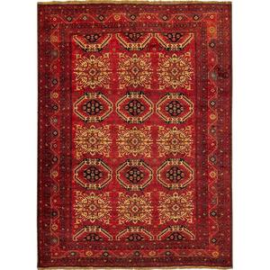 Turkmen Rugs: Fine Hand-knotted Tribal Wool Turkmen Rug 207cm x 280cm