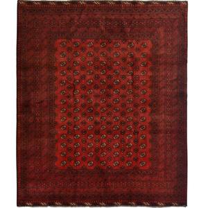 Fine Hand-knotted Tribal Wool Vintage Turkmen Rug 197cm x 278cm