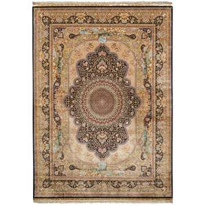 Hand-knotted Traditional Silk Rug 274cm x 371cm