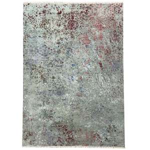Fine Handmade NZ Wool & Silk Modern Rug 183cm x 274cm