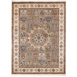 Fine Hand-knotted Wool & Silk Traditional Rug 170cm x 235cm