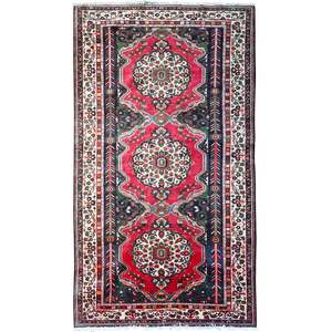 Hand-knotted Wool Tribal Persian Wool Bakhtiari Rug 167cm x 302cm