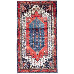 Hand-Knotted Wool Toserkan Persian Rug 150cm x 297cm