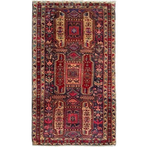 Fine Hand-knotted Wool Azerbaijan Persian Vintage Runner 139cm x 320cm