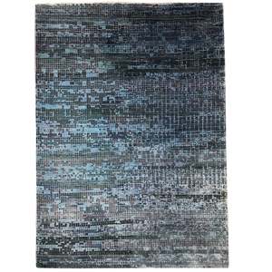 Fine Handmade Wool Modern Blue Rug 206cm x 302cm
