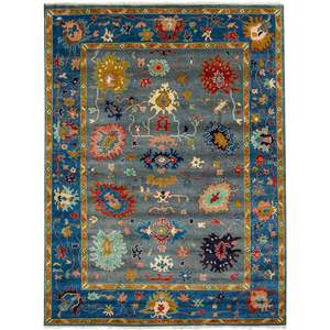 3 0 X 3 5: Hand-knotted Wool Oushak Rug 283cm x 365cm