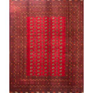 Afghani Rug: Hand-knotted Wool Rug 204cm X 257cm