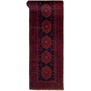 Fine Hand-knotted 100% Wool Hallway Runner 73cm x 300cm