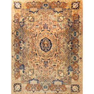 Khorosan Rugs: Super Fine Hand-knotted Wool Khorosan Persian Rug 292cm x 386cm
