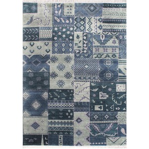 Patchwork Rugs: Fine Hand-knotted Patch Weave Wool Modern Rug 167cm x 235cm