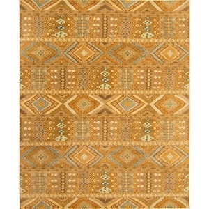 Hand-knotted Contemporary Wool Aztec Design Rug 245ccm x 308cm